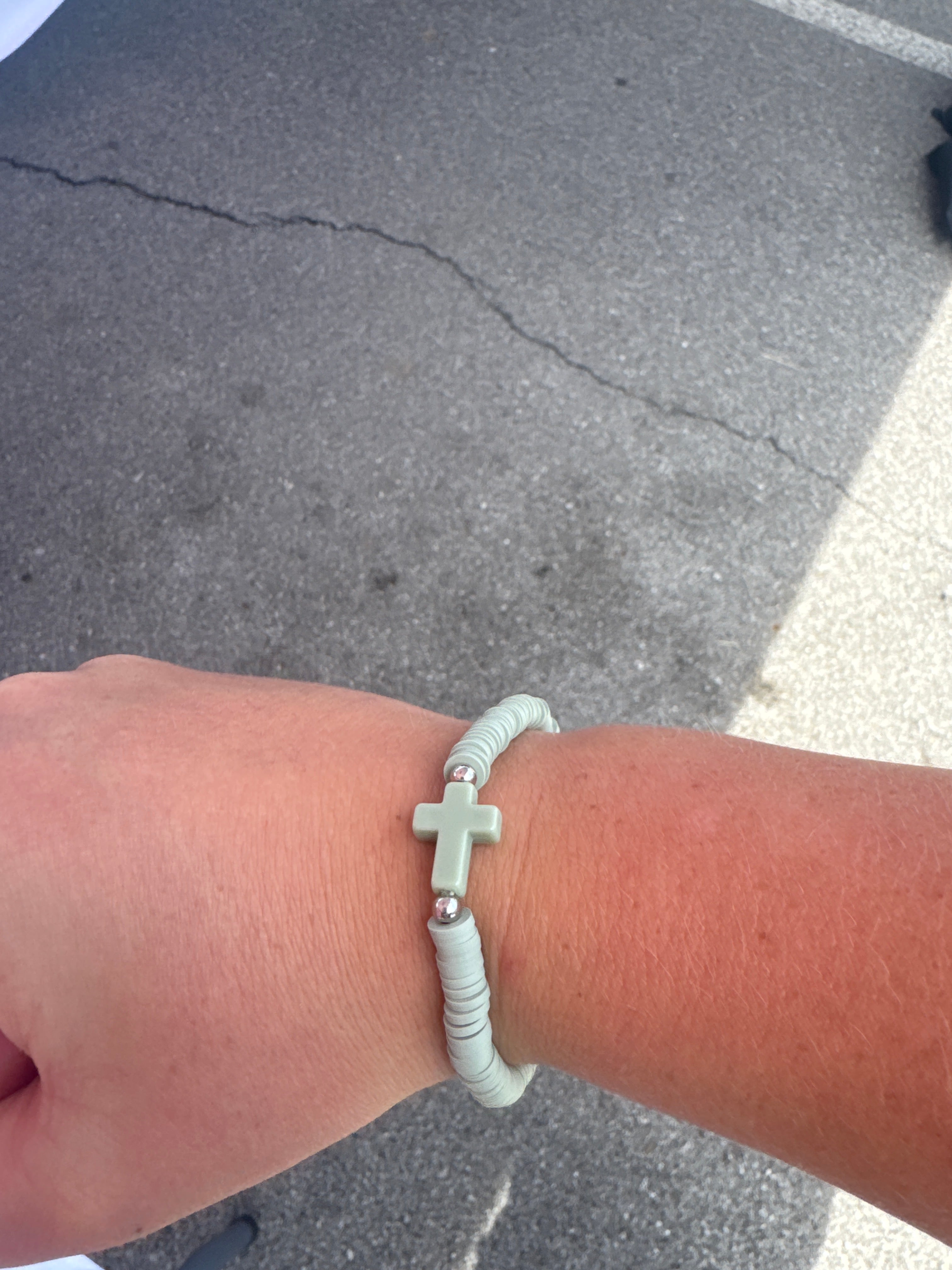 Cross Beaded Bracelet